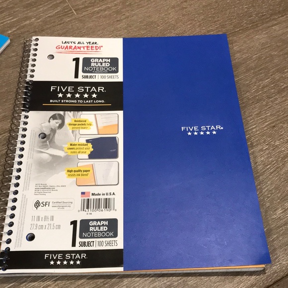 Spiral notebook bundle graph ruled wide ruled - Picture 2 of 5